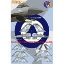Combo- HAF F-16C SQUADRONS TAIL MARKS & ROUNDERS - 1/48 Decals