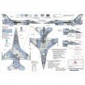 Combo- HAF F-16C SQUADRONS TAIL MARKS & ROUNDERS - 1/48 Decals