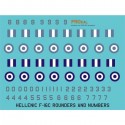 Combo- HAF F-16C SQUADRONS TAIL MARKS & ROUNDERS - 1/32 Decals