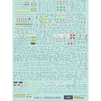F-4/RF-4 STENCILS DATA (BLACK) - 1/48 Decals