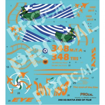 348SQ TRS "THE END OF FILM" - 1/32 Decal