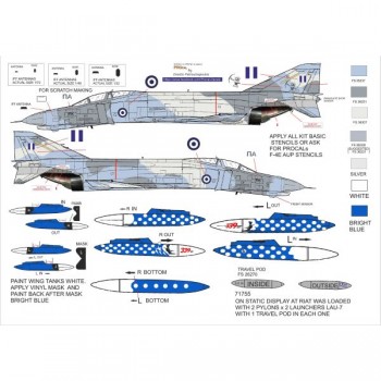 F-4E AUP 338SQ 60-66 YEARS PIOU - 1/48 Decal