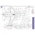 F-16 VIPER STENCILS DATA - 1/32 Decal