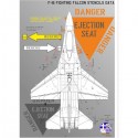 F-16 VIPER STENCILS DATA - 1/72 Decal