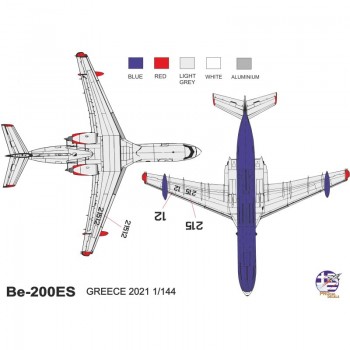 BERIEV Be-200S - GREECE 2021 - 1/144 Decal