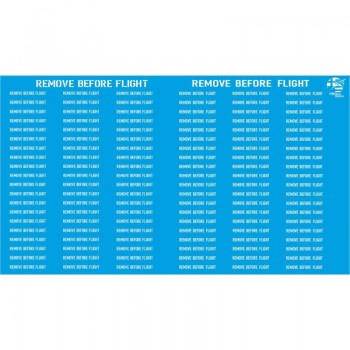 REMOVE BEFORE FLIGHT Tags - 1/48 Procal Decals