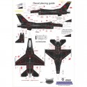 F-16 Aggressor of the 64th Aggressor Squadron "WRAITH", 1/48 Decal | Procal Decals