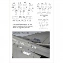 F-16 Aggressor of the 64th Aggressor Squadron "WRAITH", 1/72 Decal | Procal Decals