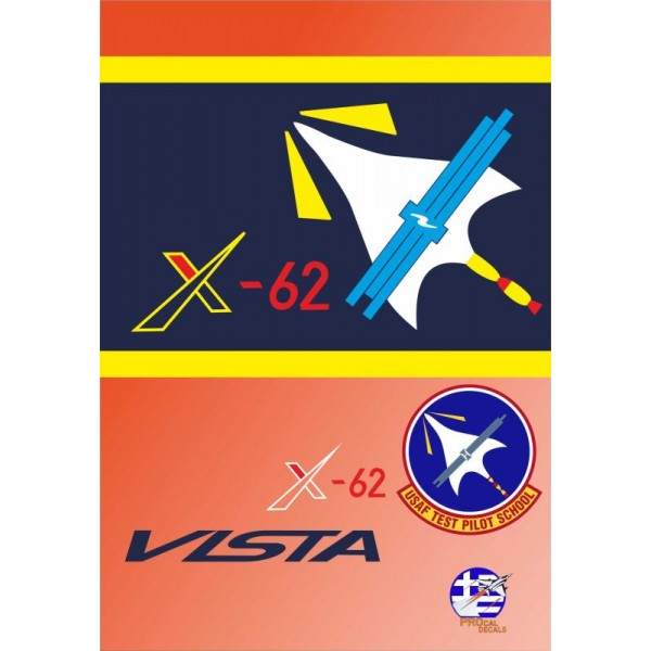 NF-16D VISTA, Calspan - 2022  Hill AFB, Utah - 86048, 1/32 Decal | Procal Decals