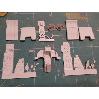 F-16 LATE COCKPIT 1/12 Conversion Set -  Procal Decals