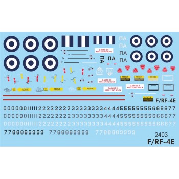 F/RF-4E GREEK AF - 1/48 Procal Decals