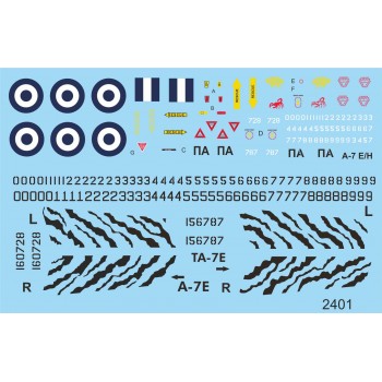 GREEK A-7 CORSAIR - 1/48 Procal Decals