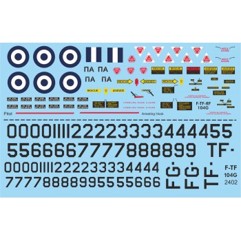 GREEK F-104G STARFIGHTER - 1/48 Procal Decals