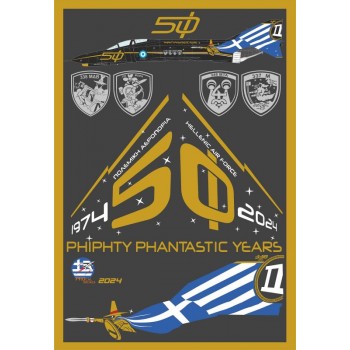 F-4E AUP 50 YEARS SERVICE ON HAF ANNIVERSARY  PLANE  - 1/48 Procal Decals