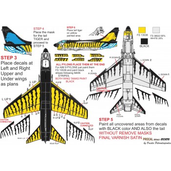 335 Squadron A-7E TIGER - 1/72 Procal Decals
