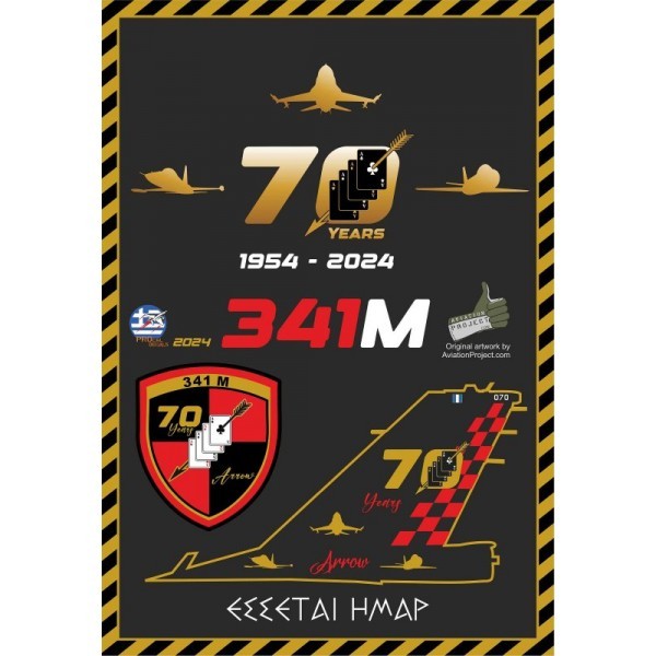 341 SQ 70 YEARS F-16 Blk50  - 1/72 Procal Decals
