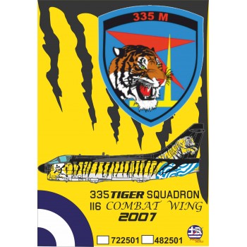 335 Squadron A-7E TIGER - 1/32 Procal Decals