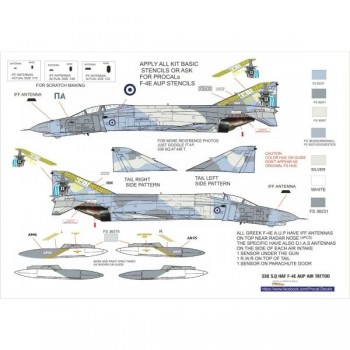 F-4E PHANTOM GREEK AUP AT AIR TATTOO 2017 - 1/72 Decal