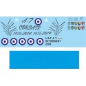 H.A.F A-7 retirement plane - 1/48 Procal Decals
