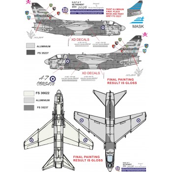 H.A.F A-7 retirement plane - 1/48 Procal Decals