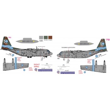 50 YEARS H.A.F C-130 - 1/72 Procal Decals