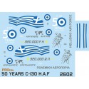 50 YEARS H.A.F C-130 - 1/144 Procal Decals