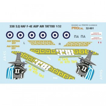 F-4E PHANTOM GREEK AUP AT AIR TATTOO 2017 - 1/48 Decal