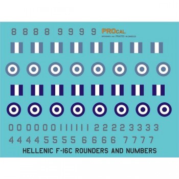 Combo- HAF F-16C SQUADRONS TAIL MARKS & ROUNDERS